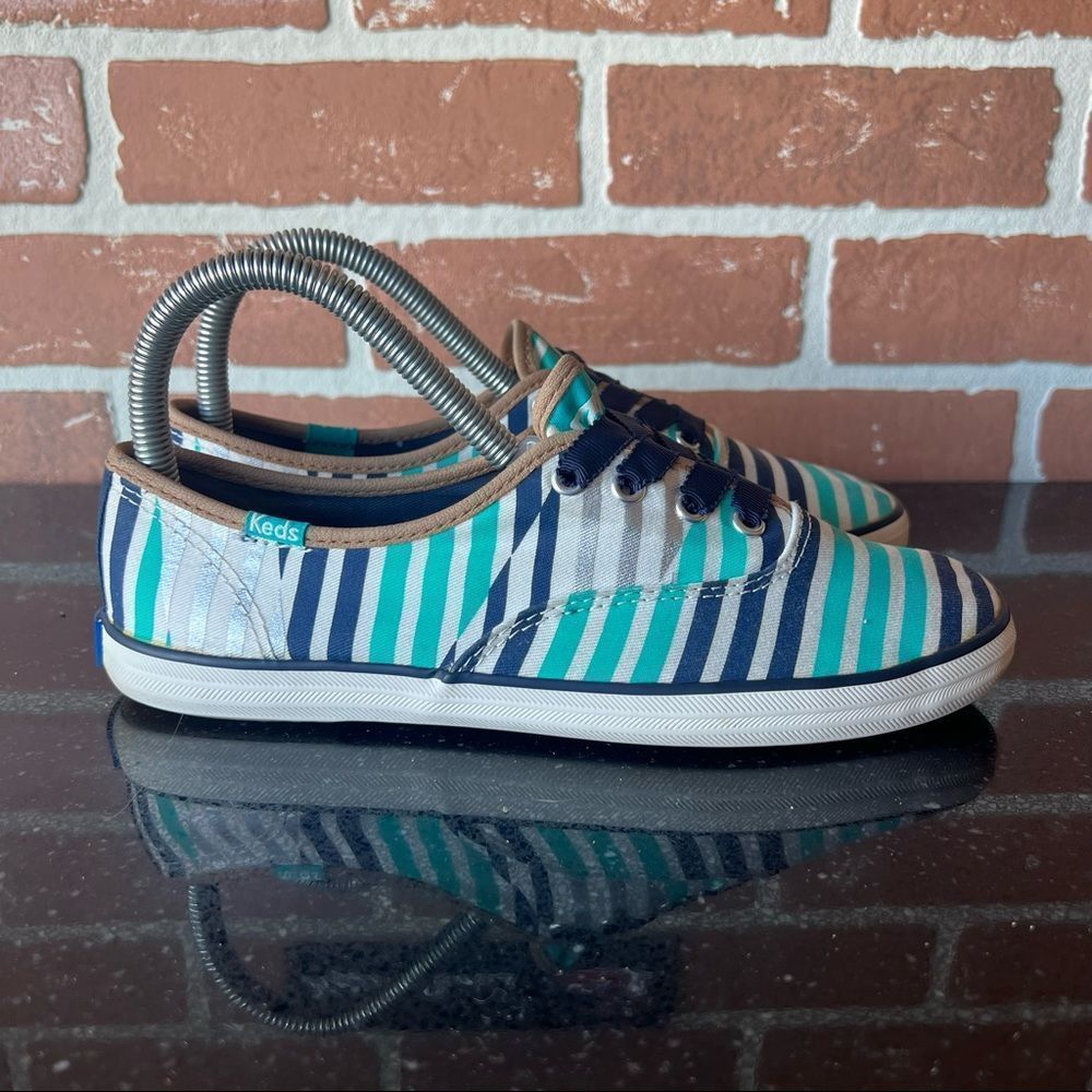 Keds Champion Shoes Womens Size 6.5 Casual Stripped Sneakers
